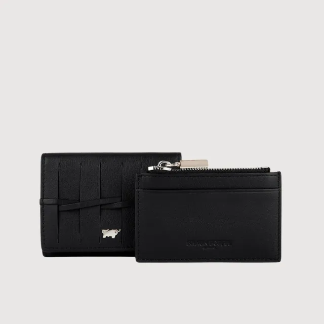 【BRAUN BUFFEL 德國小金牛】菲斯蒂-CNY 2卡三折短夾附可拆零錢袋-多色任選(BF881-416-ADR) 錢包送禮推薦
