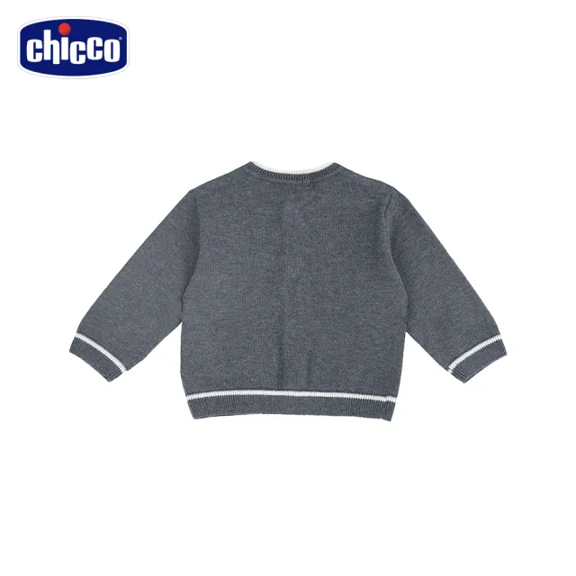 【Chicco】26SS童裝-沙漠之旅-花紗灰針織外套