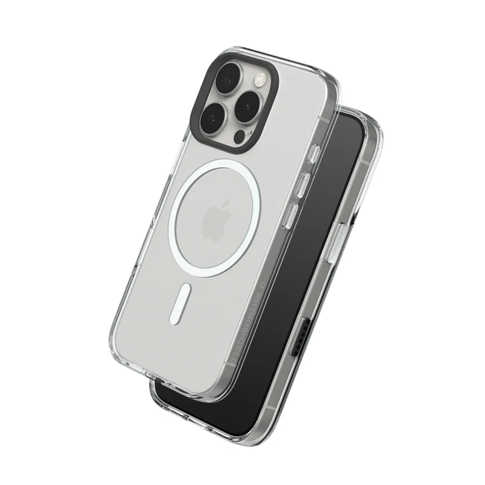 【RHINOSHIELD 犀牛盾】iPhone 16/Plus/Pro/Pro Max Clear MagSafe兼容磁吸透明手機殼(相機鍵按鈕版)
