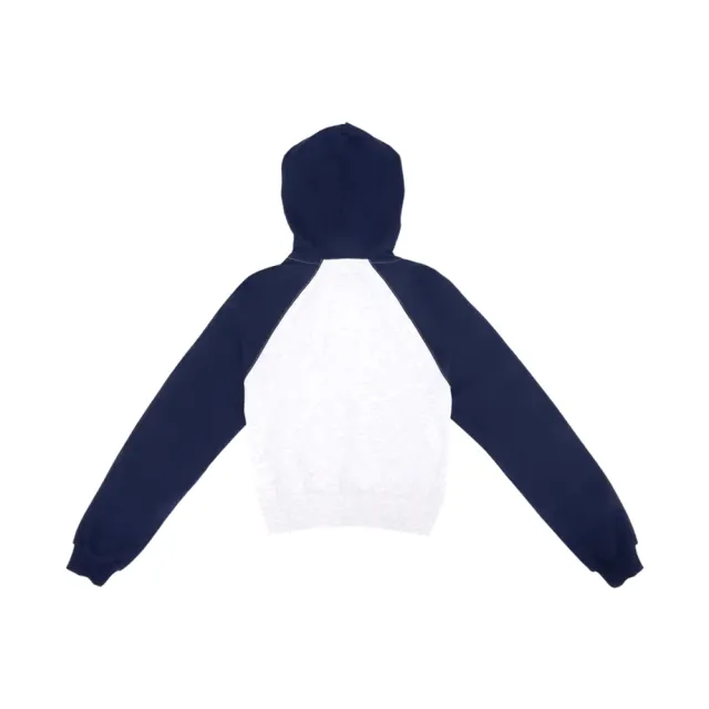 【CONVERSE】Retro Full Zip Fleece Top 女款 藍灰色 復古連帽 外套 WCJ448-695