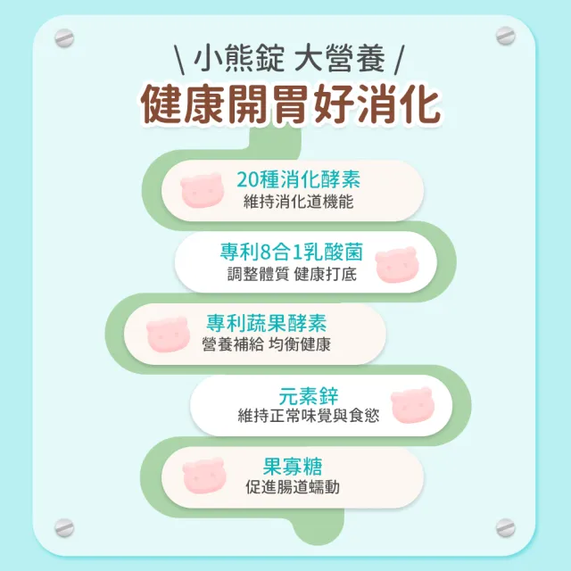 【BHK’s】兒童 綜合消化酵素 咀嚼錠 草莓口味 2盒(60粒/盒)
