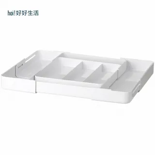 【hoi! 好好生活】懶角落抽屜伸縮分格收納盒-四面伸縮