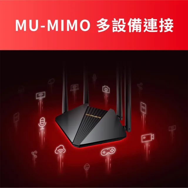 【Mercusys 水星】AC1200 雙頻 WiFi 無線網路 Gigabit 路由器 分享器(MOD/三年保固/MR30G)
