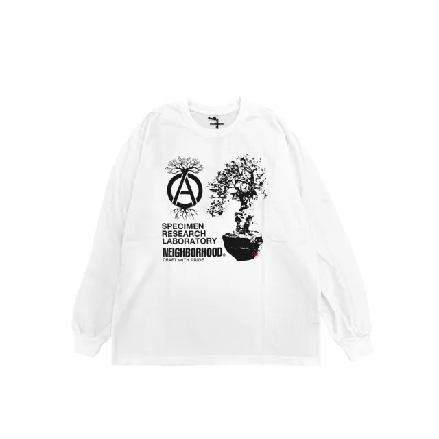 【NEIGHBORHOOD】Neighborhood Srl. Tee Ls - 1 黑/灰/白 塊根 長袖Tee 252PCNH-LT19