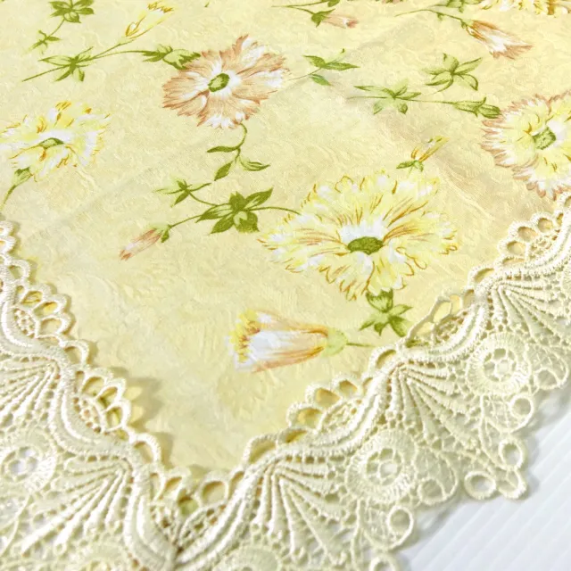 【LASSLEY】歐式蕾絲桌巾小桌巾43x60cm(花邊桌布 裝飾 桌墊 檯布 茶几 小桌 櫃巾 斗櫃 軟裝 台灣製造)