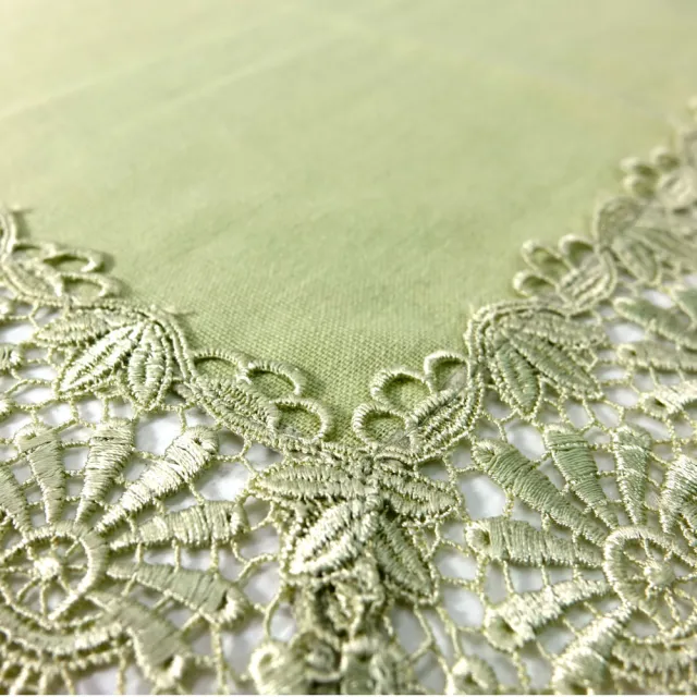 【LASSLEY】歐式蕾絲桌巾小桌巾43x60cm(花邊桌布 裝飾 桌墊 檯布 茶几 小桌 櫃巾 斗櫃 軟裝 台灣製造)