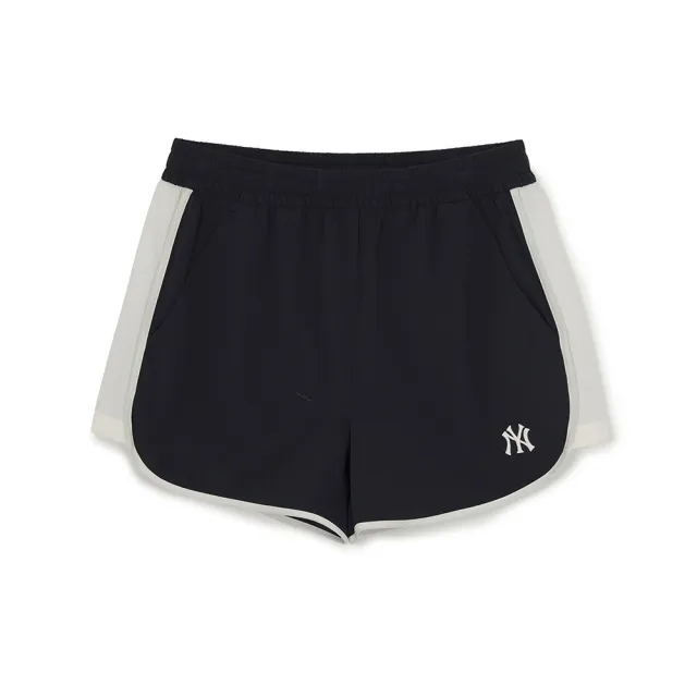 【MLB】女版涼感速乾 輕量運動休閒短褲 紐約洋基隊 (3FSMB0463-50BKS)