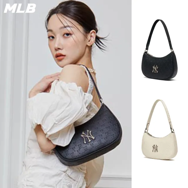 【MLB】腋下包 肩背包 MONOGRAM系列 紐約洋基隊(3ABQS022N-兩色任選)