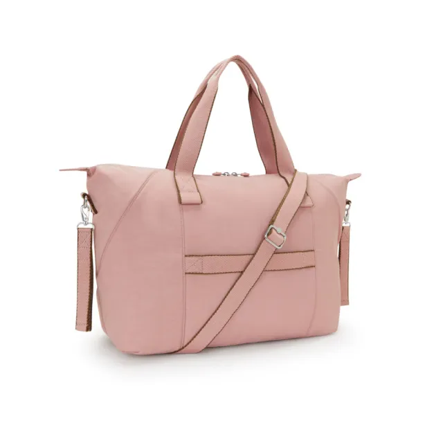 【KIPLING】《白沙屯媽祖聯名主打色》珊瑚粉手提側背媽媽包-NEW ART M BABYBAG 女包