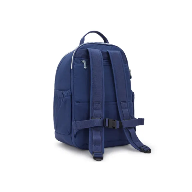 【KIPLING】『首爾包』（網路獨家款）拼接藍輕量機能旅行後背包-SEOUL CABIN 女包