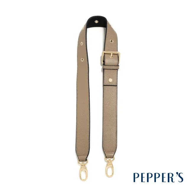 【PEPPER’S】雙11 DOT 牛皮可調整背帶 - 淡拿鐵/丁香紫/沼綠色/簡約黑/月光灰(真皮包包 背帶)