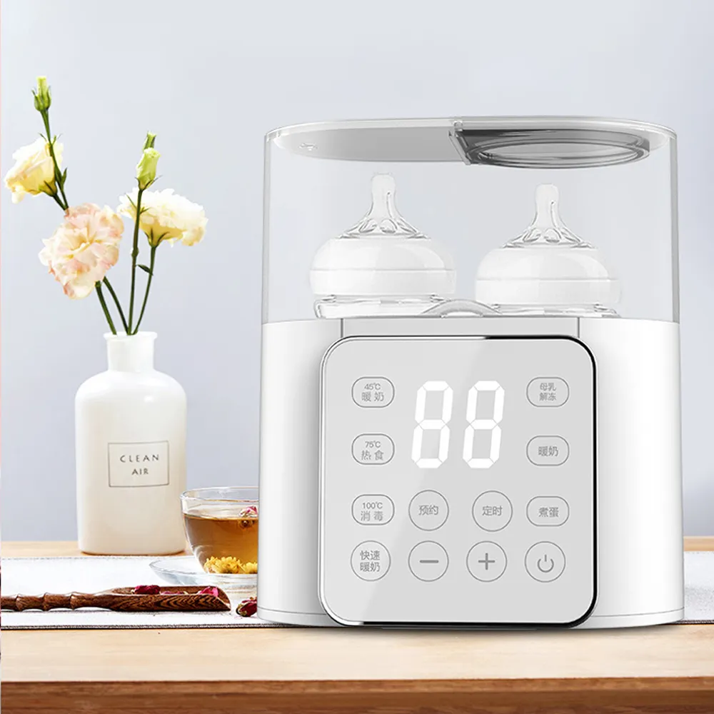 【Vita】多功能雙瓶恆溫溫奶器 智能定溫調乳器 預約定時溫控熱水瓶 臨時緊急蒸氣消毒鍋 副食品加熱器