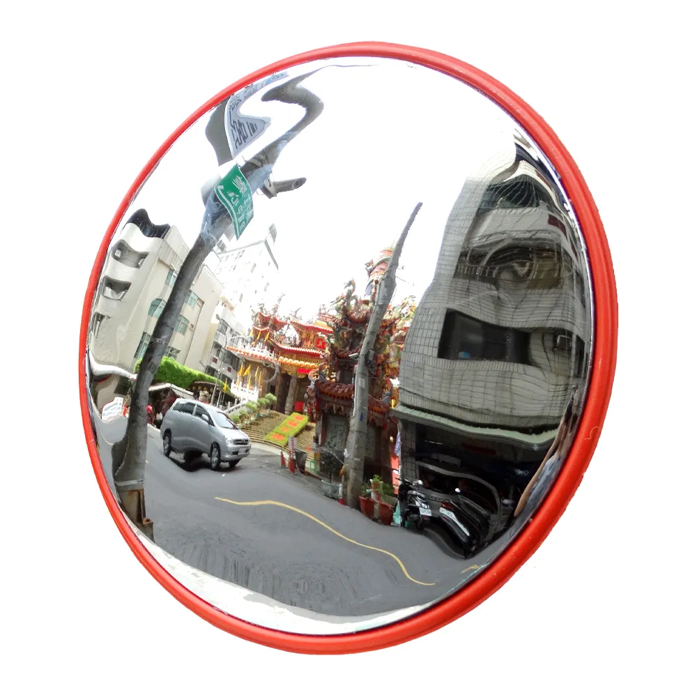 【HOME+】60公分大圓鏡子 車庫轉角鏡 230度大廣角 廣角鏡凸面鏡B-MID60(反光鏡 道路轉角鏡 轉彎廣角鏡)