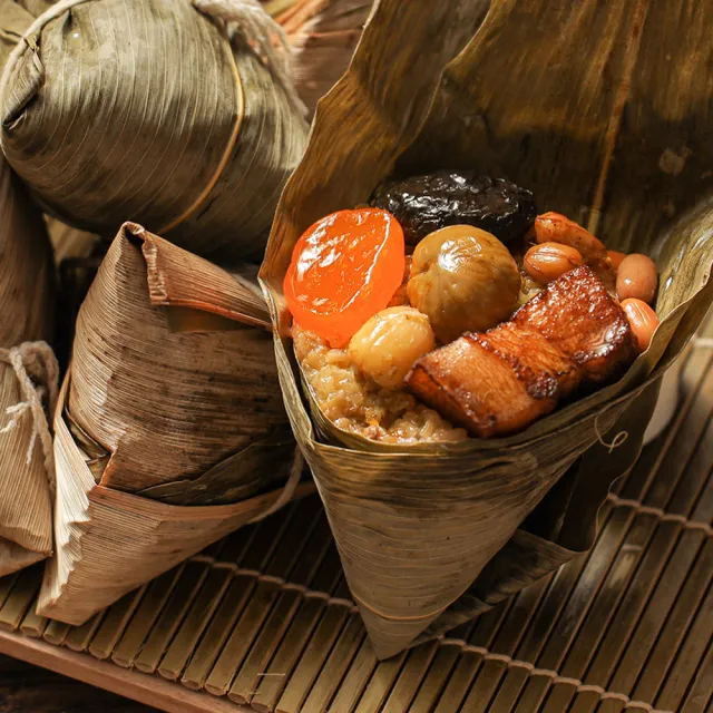 【晶華酒店】台北晶華酒店 經典南北粽禮盒5入x3盒(北部粽*3顆+南部粽*2顆/盒x3/端午節肉粽．賞星鮮嚴選)