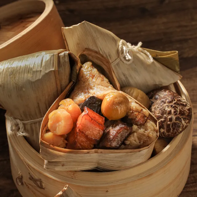 【晶華酒店】台北晶華酒店 干貝八寶粽禮盒4入x10盒(180g*4顆/盒x10/端午節肉粽．賞星鮮嚴選)