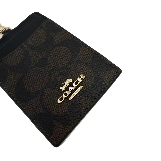 【COACH】C LOGO證件識別證保護套(深咖)