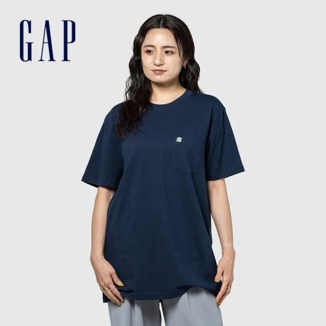【GAP】女裝/男女款 夏季有機棉短袖T恤 多款任選(857901&570044&886619)