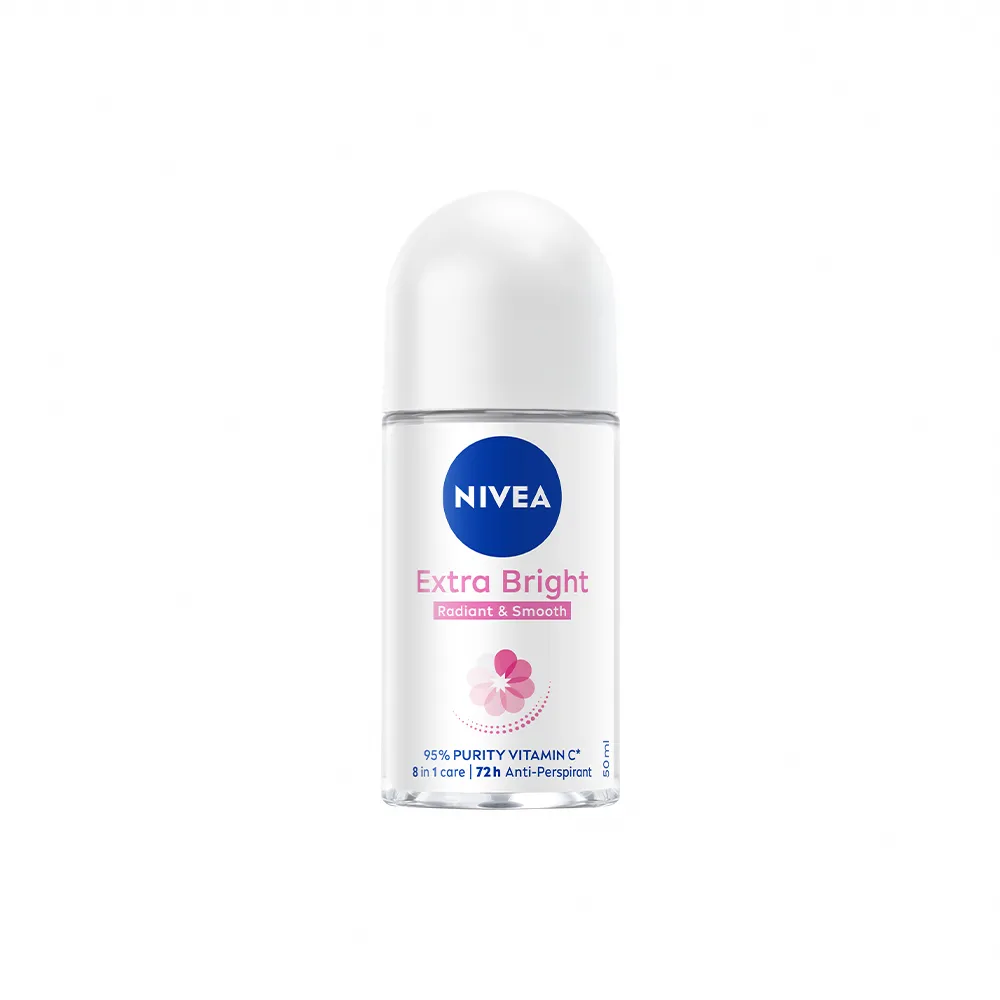 【NIVEA 妮維雅】止汗爽身乳液 亮白系列50ml(長效美白/止汗滾珠)