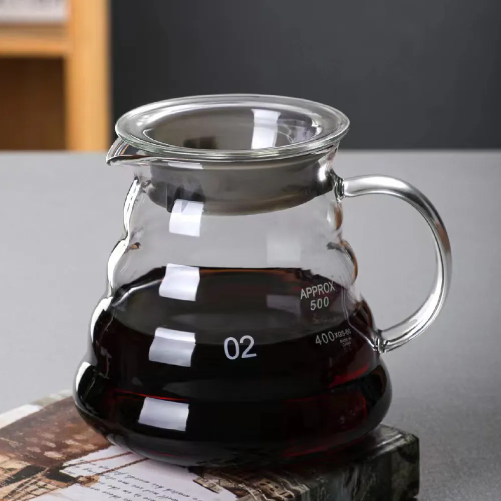 【渥思】雲朵玻璃壺-600ml(附蓋子.咖啡壺.泡茶壺.果茶壺.耐熱玻璃)