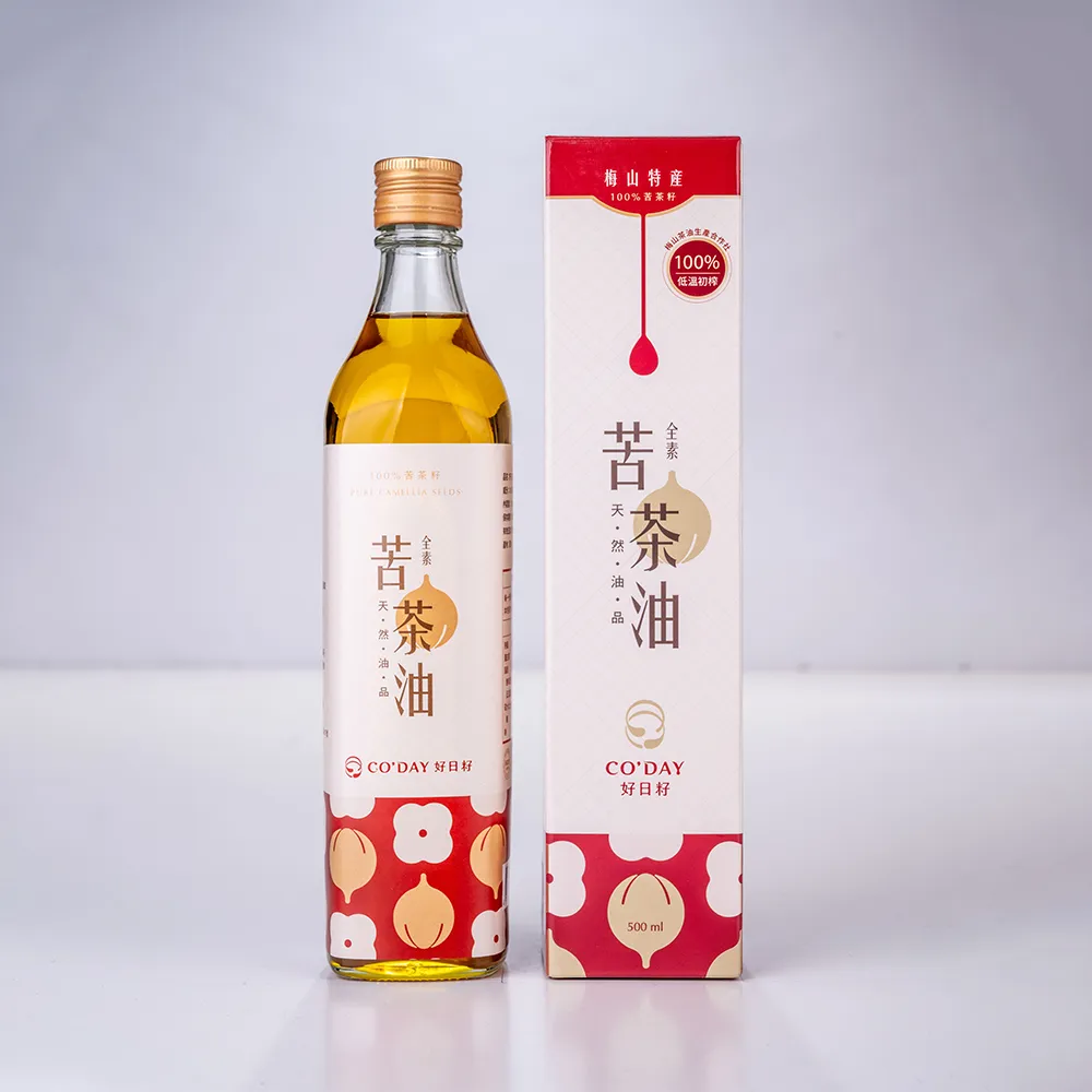 【梅山茶油合作社】梅山苦茶油500ml(可生飲/CODAY好日籽)