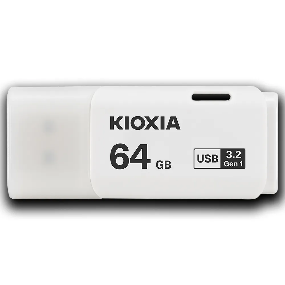 【KIOXIA  鎧俠】U301 USB3.2 Gen1 64GB 隨身碟 白