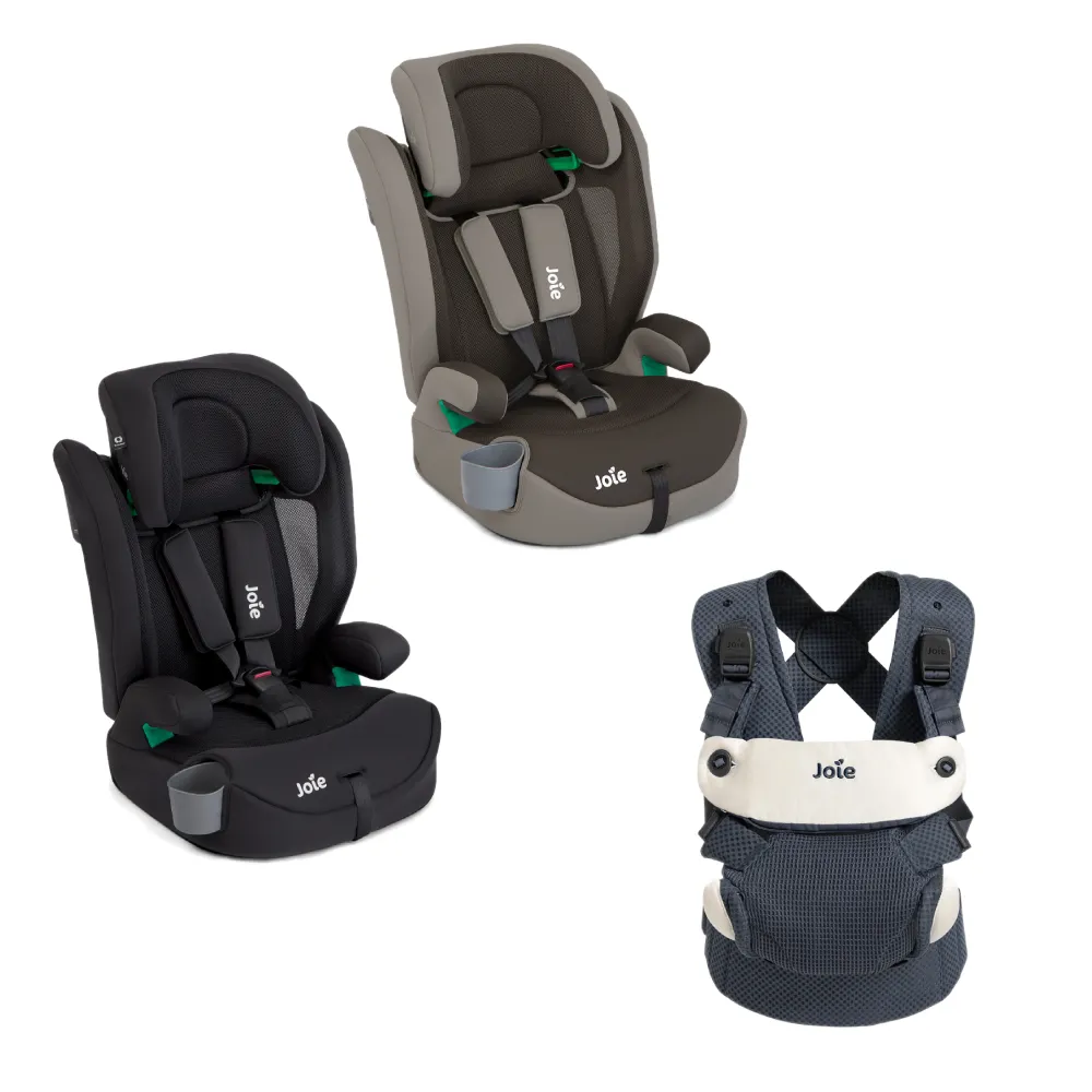 【Joie】elevate™ R129 2-12歲成長型汽座/avvy™ lite air三合一嬰兒揹帶(momo獨家款)