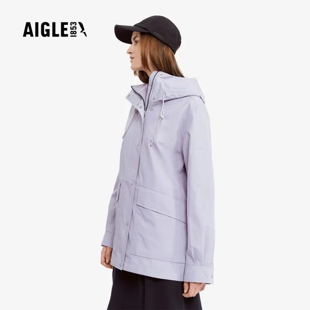 【AIGLE】女 GORE-TEX 防水透氣外套｜AG-4A205A106 淺丁香紫(女外套 防水透氣外套 防風外套 Goretex)