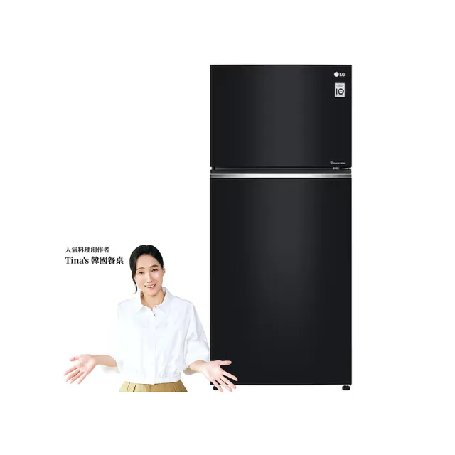 【LG 樂金】家電快配525公升一級能效 智慧變頻右開雙門冰箱 鏡面曜石黑(GN-HL567GBN)