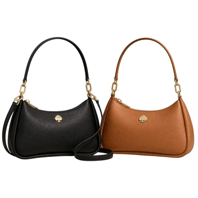 【KATE SPADE】KAYLA金屬桃心LOGO單肩斜背兩用包 斜背包 肩背包(多款任選)
