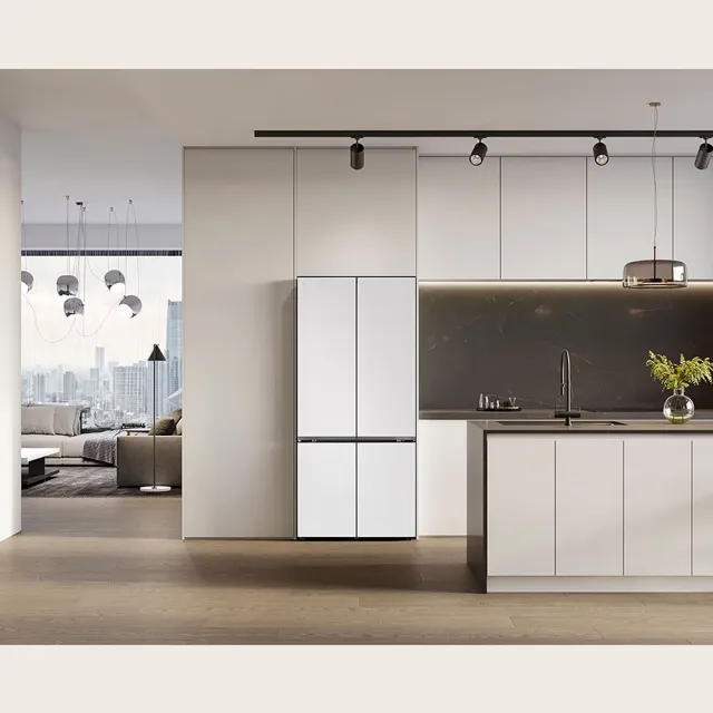 【LG 樂金】家電快配619公升智慧變頻四門冰箱 雲朵白(GV-NB61WG)