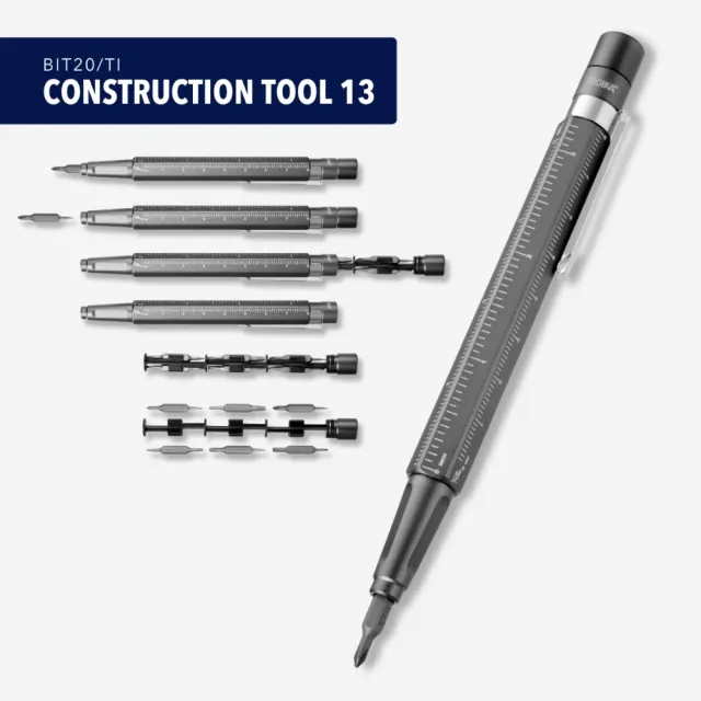 【Troika】CONSTRUCTION TOOL 13 13合1精密起子工具筆 Apple裝置適用起子筆