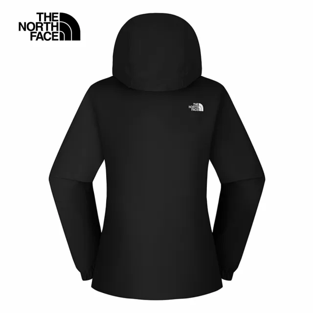 【The North Face】北面女款黑色DryVent防水透氣衝鋒衣|8EYGJK3(外套)