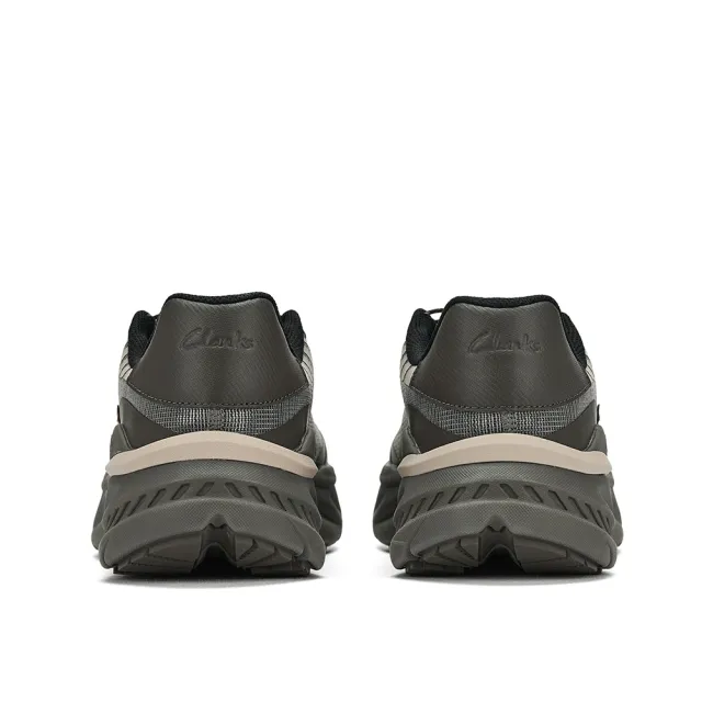 【Clarks】男鞋 微風跑-Zeph Trek Go織物全織面抗撕裂輕盈透氣厚底 運動鞋 休閒鞋 增高鞋(綠色)(CLM88168C)