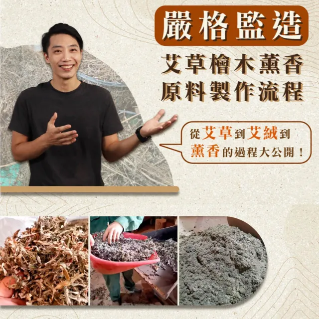 【原木香】官方直營 艾瘋來襲 艾草檜木薰香 10入組+蚊香盒*2(蚊香 艾草蚊香 艾草薰香 小黑蚊 驅蚊 艾草)