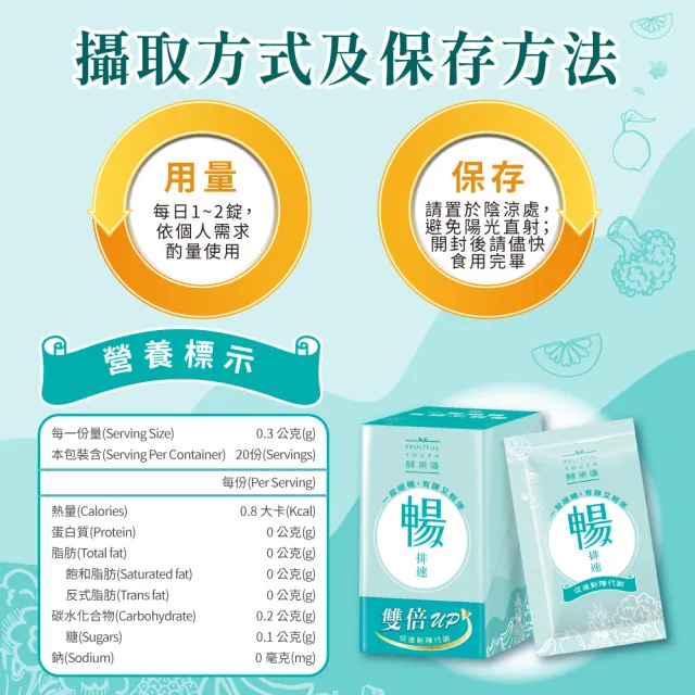 【ESSENTURE 大漢酵素】暢排速20錠/盒-順暢 助消化 代謝 全素(原廠出貨)