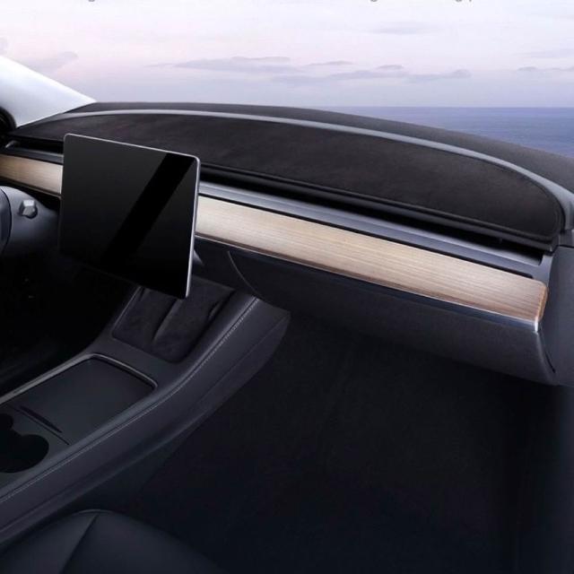 工廠嚴選 特斯拉Tesla 煥新版Model 3/Y 儀表台避光墊 翻毛皮 麂皮 遮光墊 防曬墊 保護墊