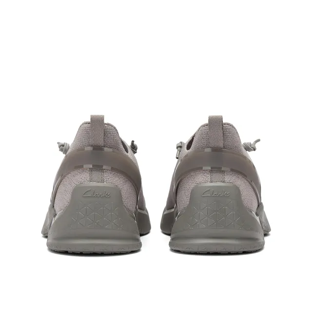 【Clarks】男鞋 輕鬆走-Tri Ease Slip男款織物透氣面料休閒鞋 運動鞋 機能鞋(灰色)(CLM87628C)