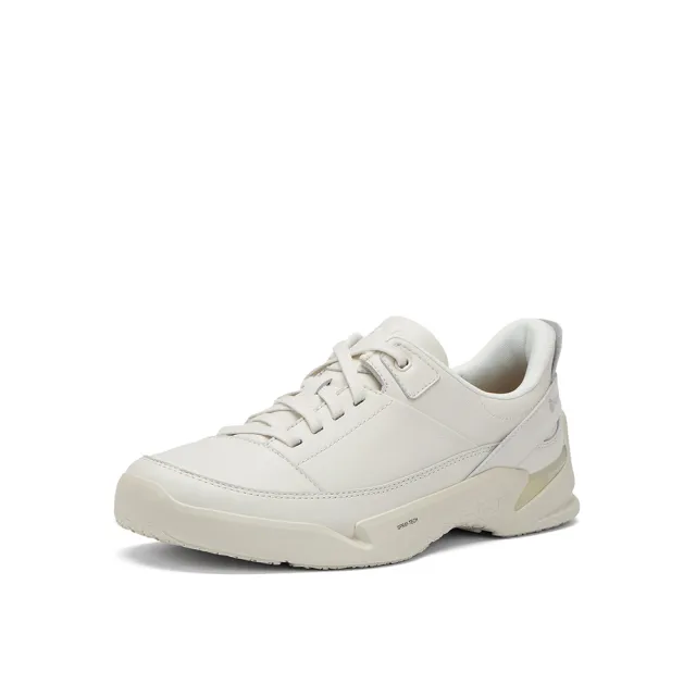 【Clarks】男鞋 輕鬆走-Tri Ease Lace男款真皮舒適緩震輕量休閒鞋 運動鞋 健走鞋(白色)(CLM87340C)