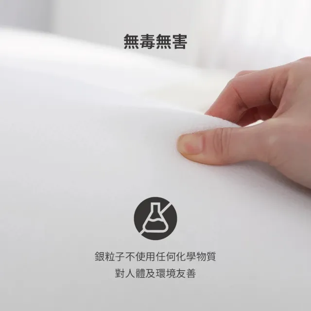 【Darphia 朵法亞】快速出貨|銀粒子棉眠枕 贈洗衣袋 (支撐包覆/抗菌/護頸支撐/可水洗)