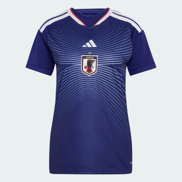 【adidas 愛迪達】世界盃 日本 主場球迷版 短袖球衣  吸濕排汗 女 JZ9684