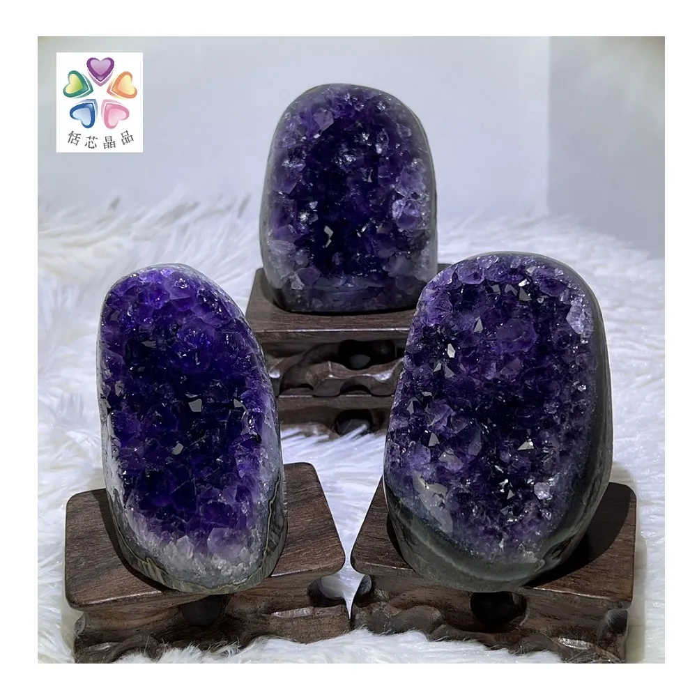 恬芯晶品】頂級烏拉圭紫晶鎮招財開運擺飾ESPM隨機出貨(紫水晶開運招財