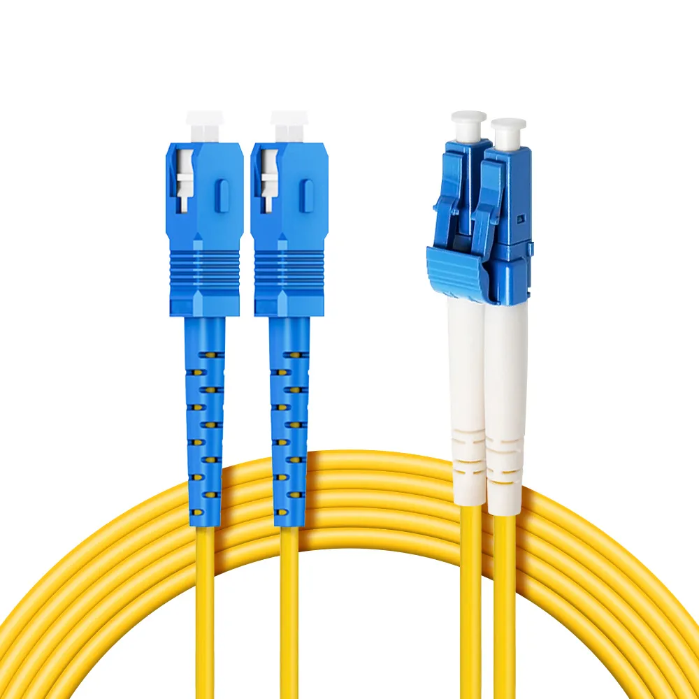 【台灣霓虹】電信級SC-LC單模雙芯全雙工光纖跳線20米