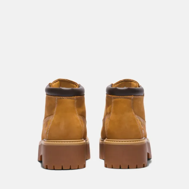 【Timberland】女款小麥色Stone Street防水厚底中筒靴(A5RF9231)