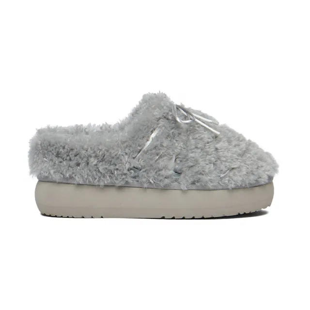 【Rockfish Weatherwear】CURLY FUR MULE 捲毛厚底穆勒鞋 雪靴 保暖 韓系 灰色 女鞋