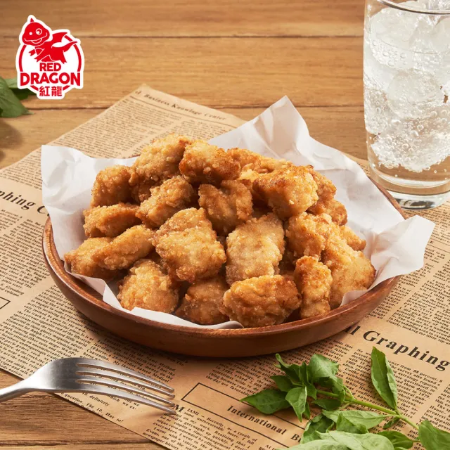 【紅龍】含運組-塔香鹹酥雞10包(500g/包.鹽酥雞.小吃.氣炸.追劇.應援.宵夜)