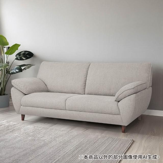 【NITORI 宜得利家居】◎布質3人用沙發 SL02 BE(布質 沙發 布 SL02)
