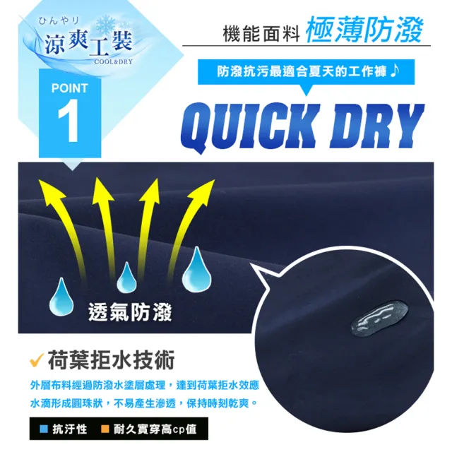【JU SHOP】買一送一!速乾極薄 男女涼爽工裝褲(防曬 防潑水 速乾 運動褲 顯瘦 休閒褲 涼感工作褲 涼感褲)