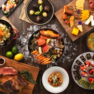 【新板希爾頓酒店】和牛吃到飽!新板希爾頓酒店悅市集自助式午餐券(平日晚餐+100.假日午或晚餐+400)