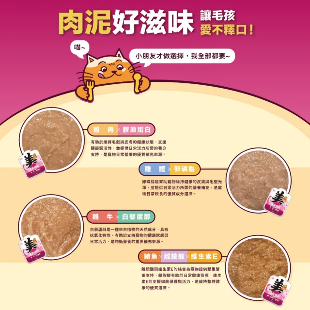 【PAW PAW LAND 肉球世界】南極磷蝦大肉包美毛包45g×34入(貓主食餐包 膠原蛋白 牛磺酸 蔓越莓 離胺酸)
