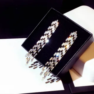 【LEESA】飾品\耳環\流蘇耳環\耳針\小眾設計\簡約ins風\小禮物\送閨蜜\耳飾\幾何耳環\長款耳環\抗敏耳環